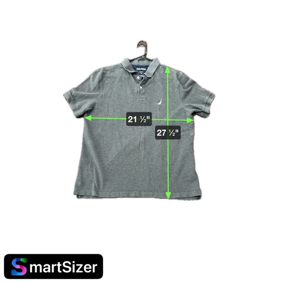 Nautica Classic Fit Polo Shirt Gray Cotton Short Sleeve Sz XL - Picture 7 of 7